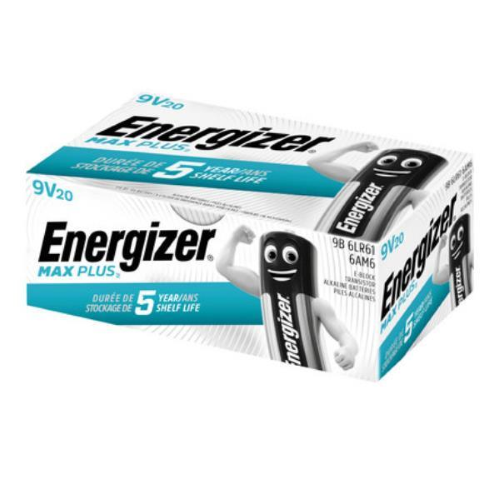 ENERGIZER MAX PLUS BATTERIE TRANSISTOR DP20 160 9.0 V 600MaH CONF 20 Pz.